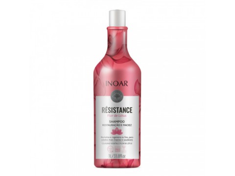 Inoar Resistance Flor de Lotus Shampoo Regeneruojantis, žcilgesio suteikiantis šampūnas 1000ml